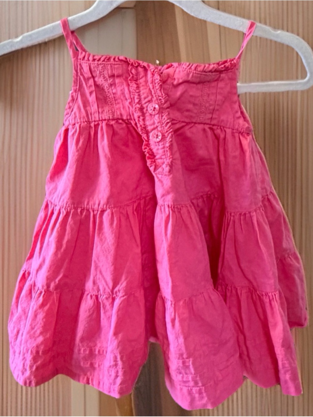 Baby Gap Infant Pink Tiered Cotton Party Dress